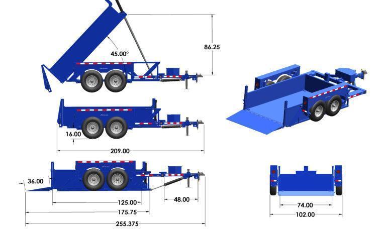 new Dump Trailers Air Tow  for sale, in Markle, IN Thumbnail 7