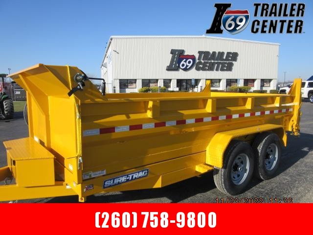 2023 Sure-Trac 82 IN x 14 HD Low Profile Dump Trailer 14K Scissor 2023 Sure-Trac 82 IN x 14 HD Low Profile Dump Trailer 14K Scissor