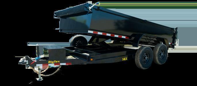 Big Tex Trailers 25DU-20BK8SIR Tandem Dual Gooseneck Dump