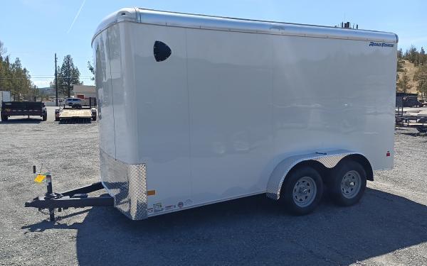 Wells Cargo WHITE RF714T2 Enclosed Cargo Trailer Wells Cargo WHITE RF714T2 Enclosed Cargo Trailer