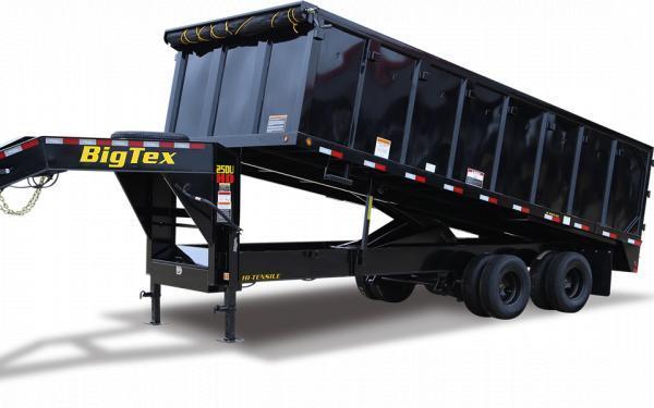 Big Tex Trailers 25DU-20BK8SIR Tandem Dual Gooseneck Dump Trailer Big Tex Trailers 25DU-20BK8SIR Tandem Dual Gooseneck Dump Trailer