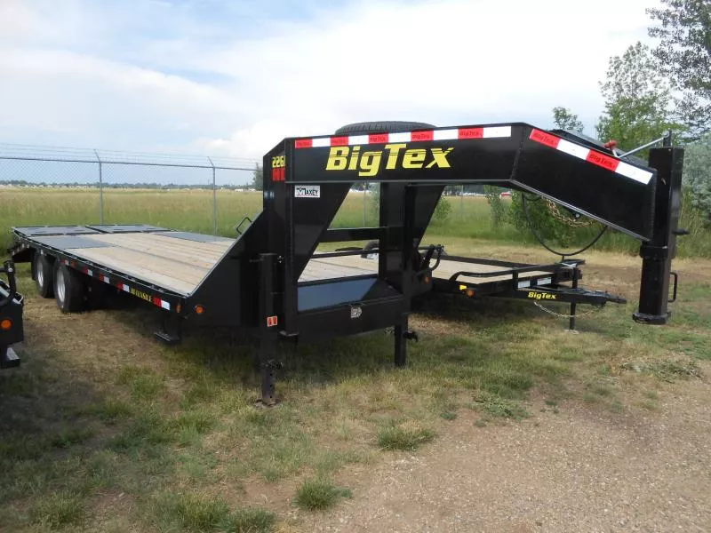 2026 Big Tex Trailers 22GN-25D5A-MRBK Flatbed Trailer
