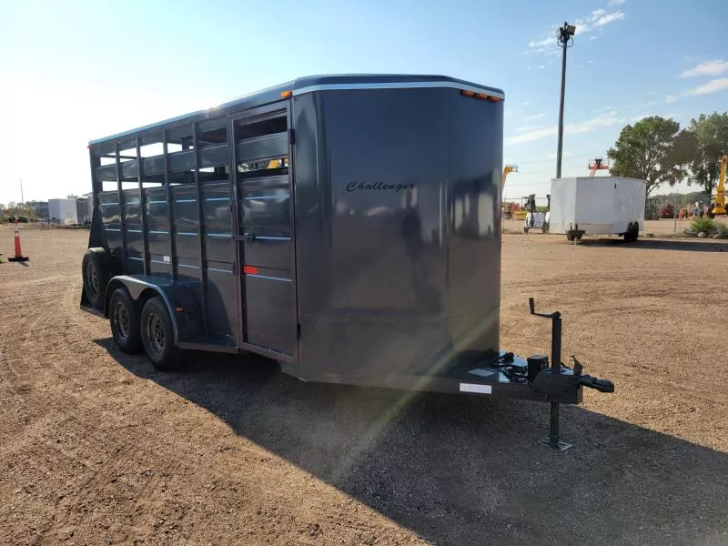 2002 Titan Trailers CHALLENGER 16' STOCK Stock / Stock Combo Trailer