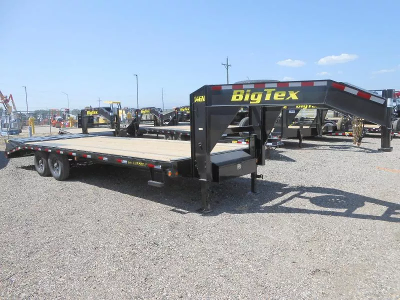 2026 Big Tex Trailers 14GN-25D5A-MRBK (20+5) Flatbed Trailer