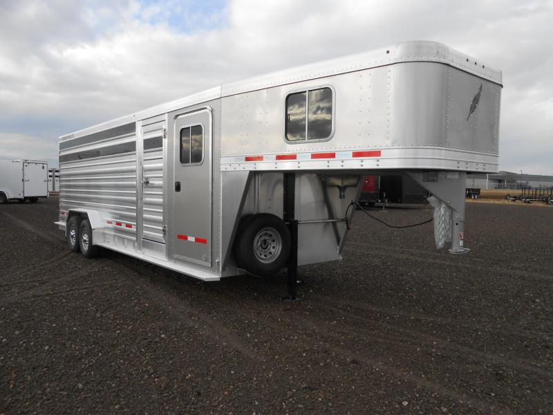 2022 Featherlite 8413-24ft Aluminum Stock Combo Livestock Trailer 2022 Featherlite 8413-24ft Aluminum Stock Combo Livestock Trailer