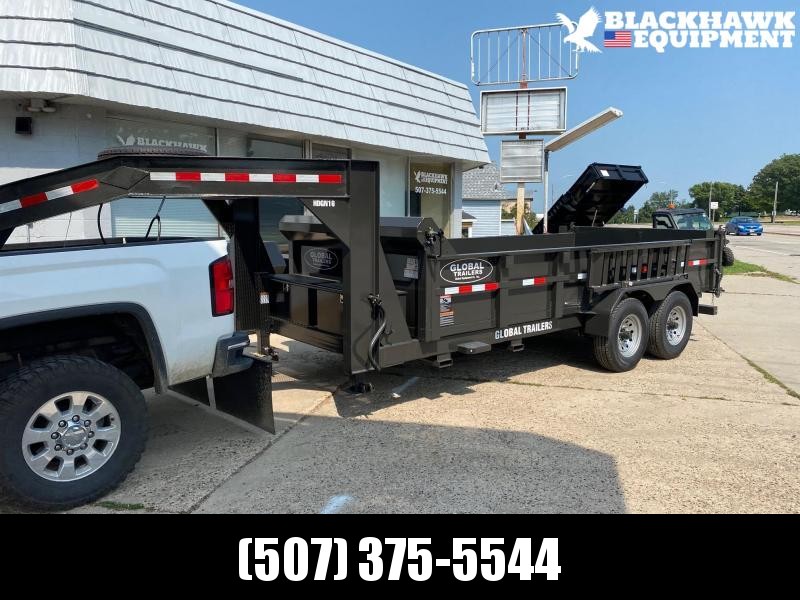 2021 Global Equipment Co. Gooseneck 7x16 Dump Trailer 2021 Global Equipment Co. Gooseneck 7x16 Dump Trailer