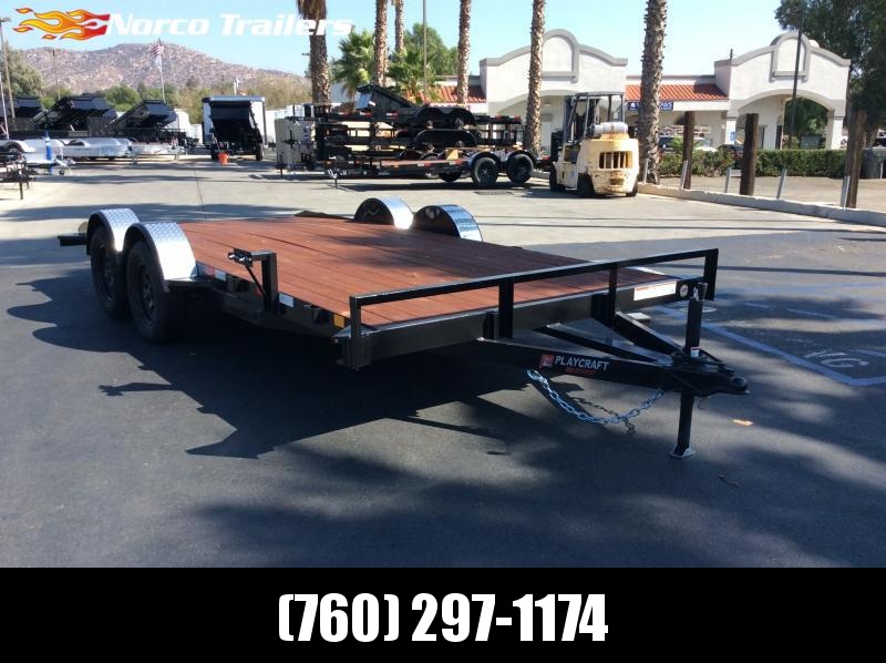2022 Playcraft 82" x 16' Car Hauler Flatbed Trailer 2022 Playcraft 82" x 16' Car Hauler Flatbed Trailer