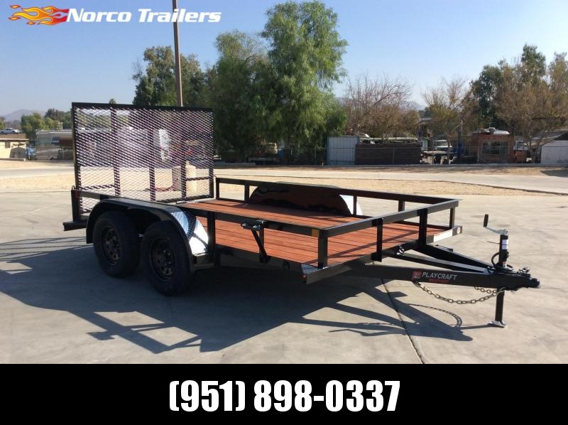 2021 Playcraft 82" x 12' Tandem Axle Utility Trailer 2021 Playcraft 82" x 12' Tandem Axle Utility Trailer