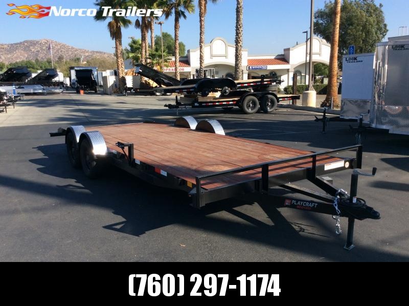 2022 Playcraft 82" x 20' Car Hauler Flatbed Trailer Norco Trailers
