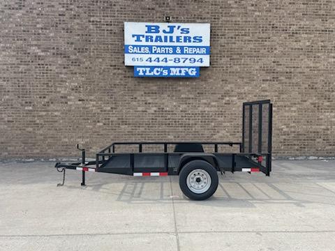 TLC 5X10 Gate - Single Utility Trailer - Mesh Floor