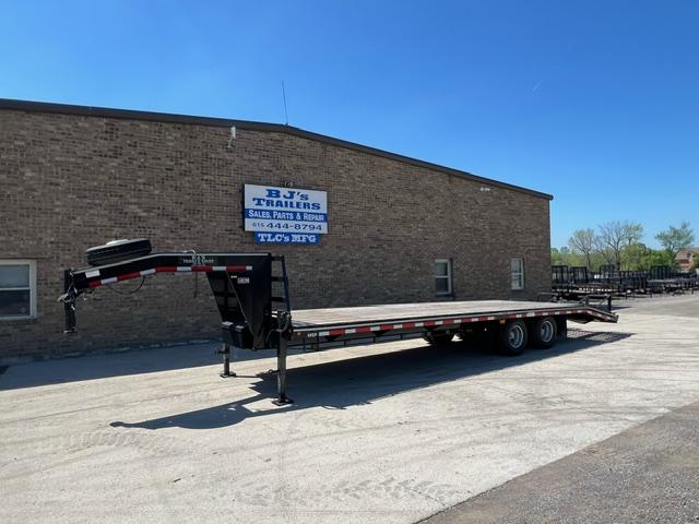 Better Built 20K 25X5 Deckover Gooseneck Trailer - Self-Cleaning Dove