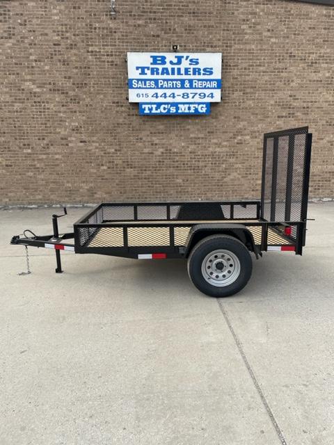 TLC 5X8 Gate Utility Trailer - Mesh Sides