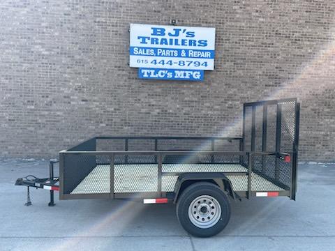 TLC 6'4"X10 Gate - Single Axle Utility Trailer - 2' Mesh Sides