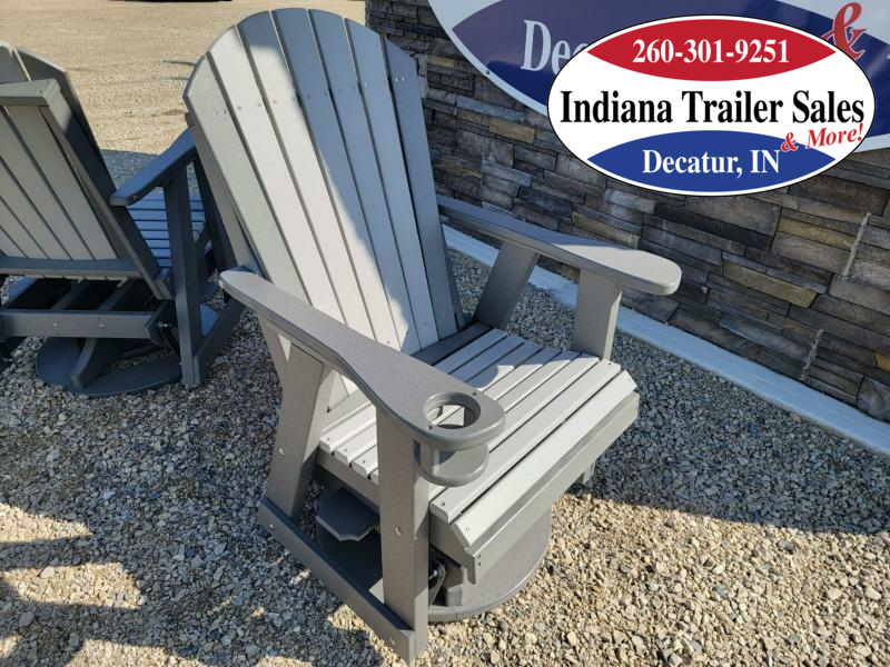 2023 Polywood Single Glider with Swivel & Cupholder Adirondack