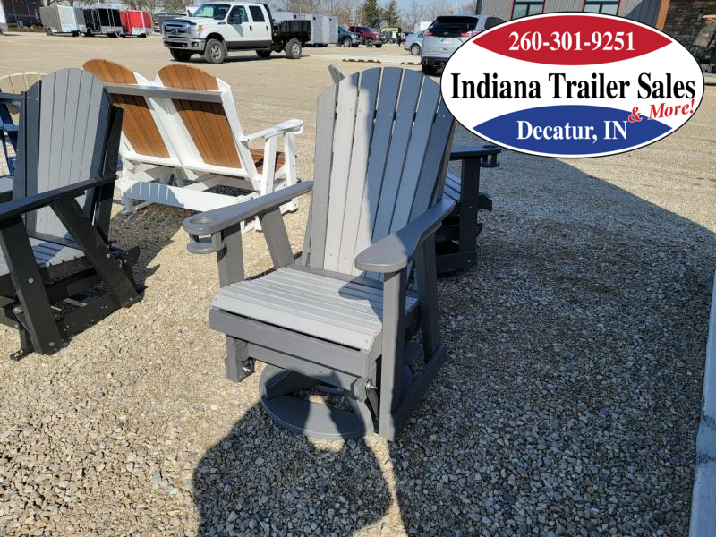 2023 Polywood Single Glider with Swivel & Cupholder Adirondack
