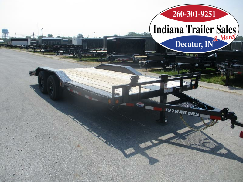 2023 PJ Trailers 83x18 CH182 Car Hauler Flatbed, Utility and Dump