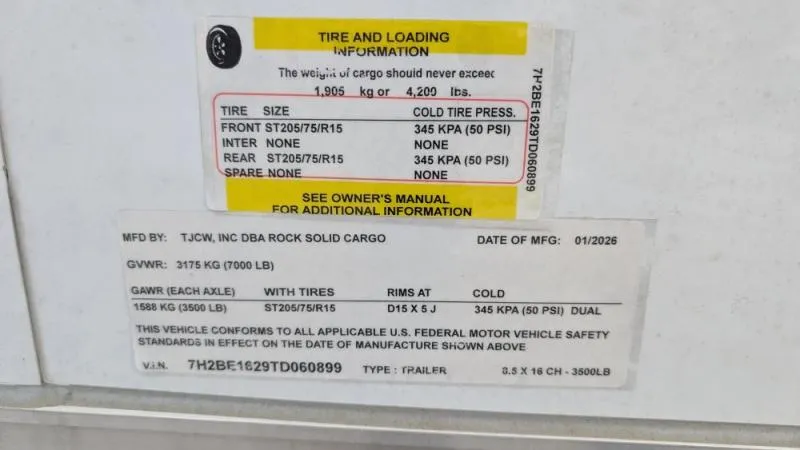 new Cargo (Enclosed) Trailers Rock Solid Cargo  for sale, in Clearwater, MN Thumbnail 12