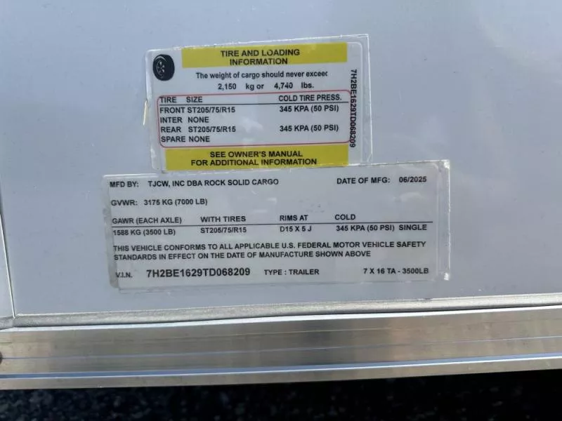 new Cargo (Enclosed) Trailers Rock Solid Cargo  for sale, in Clearwater, MN Thumbnail 12