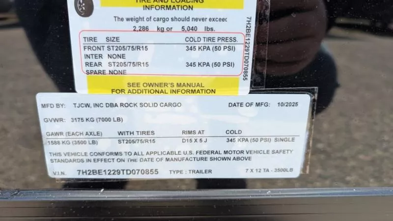 new Cargo (Enclosed) Trailers Rock Solid Cargo  for sale, in Clearwater, MN Thumbnail 11