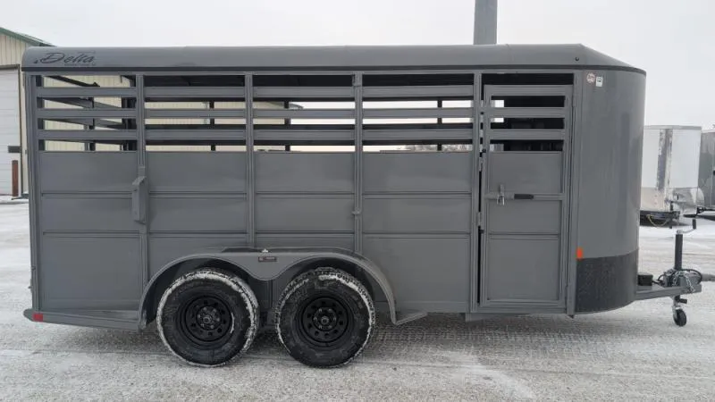 2026 Delta Trailers 6 X 16 Stock / Stock Combo Trailer