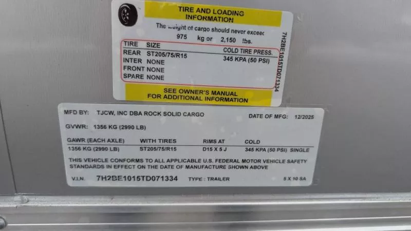 new Cargo (Enclosed) Trailers Rock Solid Cargo  for sale, in Clearwater, MN Thumbnail 11