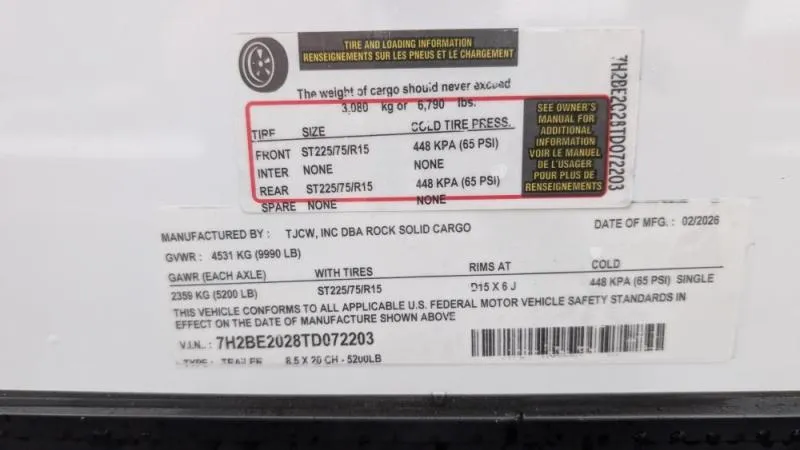 new Cargo (Enclosed) Trailers Rock Solid Cargo  for sale, in Clearwater, MN Thumbnail 12