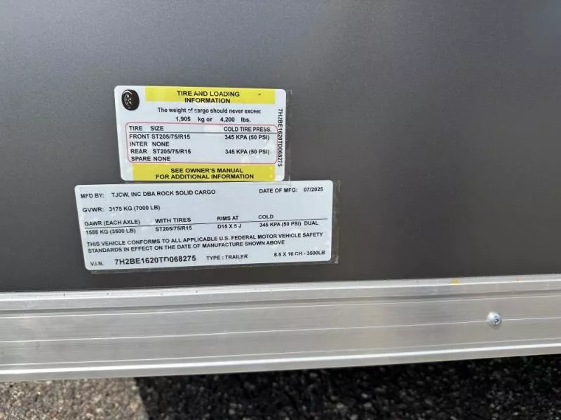 new Cargo (Enclosed) Trailers Rock Solid Cargo  for sale, in Clearwater, MN Thumbnail 13