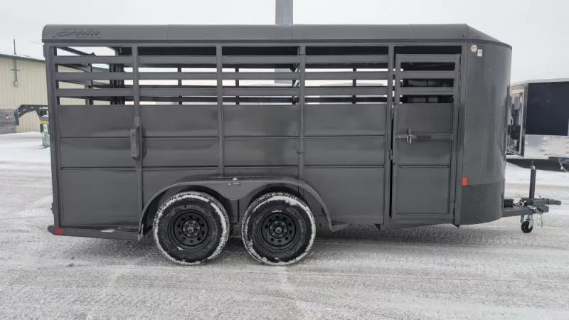 2026 Delta Manufacturing 6 X 16 Stock / Stock Combo Trailer