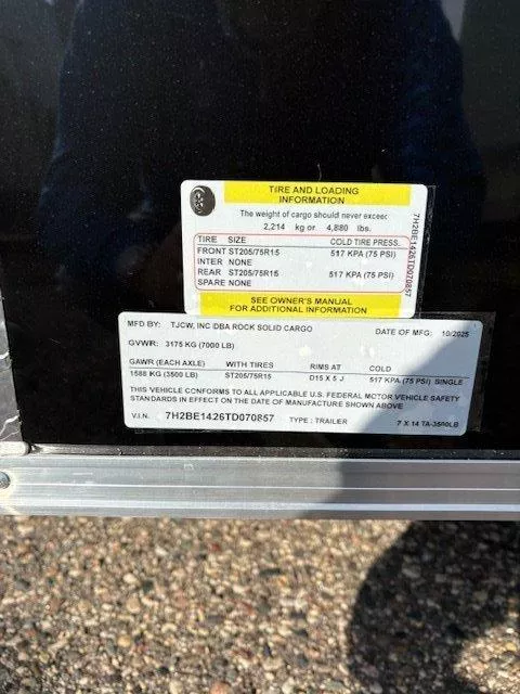 new Cargo (Enclosed) Trailers Rock Solid Cargo  for sale, in Clearwater, MN Thumbnail 11