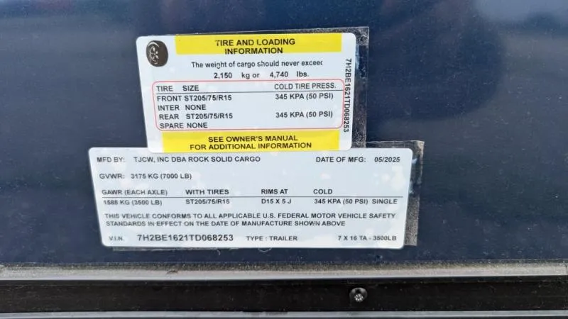 new Cargo (Enclosed) Trailers Rock Solid Cargo  for sale, in Clearwater, MN Thumbnail 11