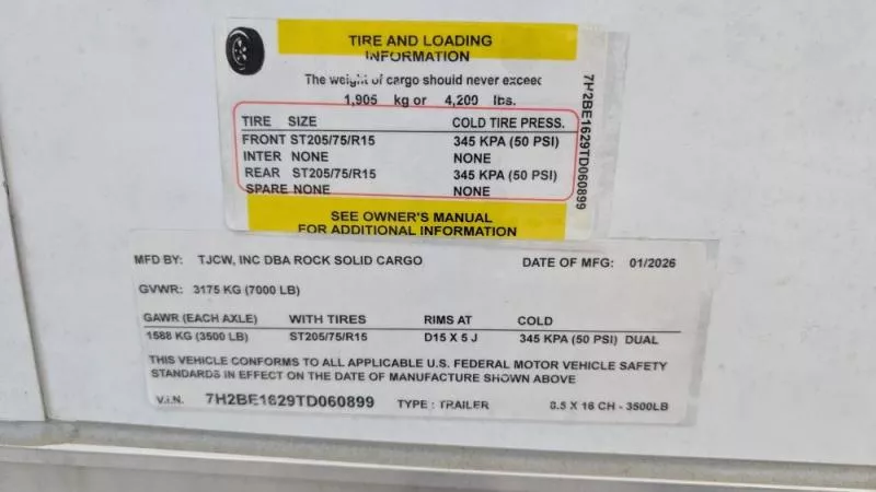 new Cargo (Enclosed) Trailers Rock Solid Cargo  for sale, in Clearwater, MN Thumbnail 12