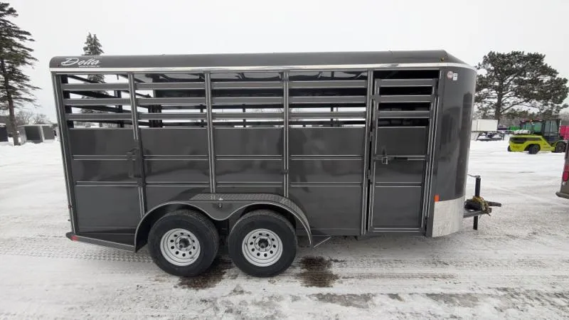 2026 Delta Trailers 6 X 16 Stock / Stock Combo Trailer