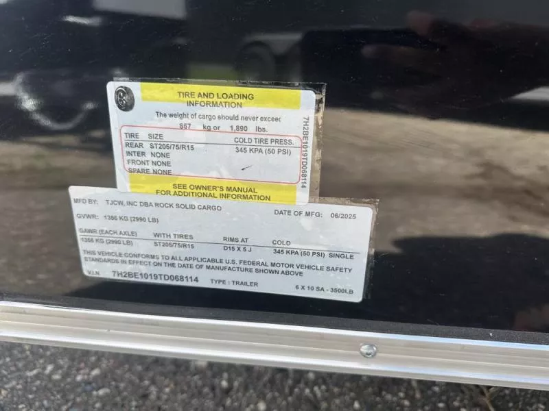 new Cargo (Enclosed) Trailers Rock Solid Cargo  for sale, in Clearwater, MN Thumbnail 12