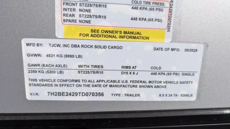 new Cargo (Enclosed) Trailers Rock Solid Cargo  for sale, in Clearwater, MN Thumbnail 15