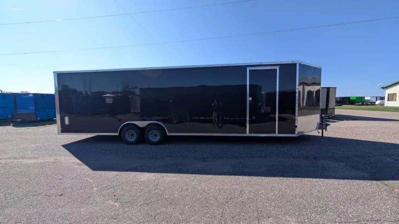 2026 Rock Solid Cargo 8.5 x 28 TA Snowmobile Trailer