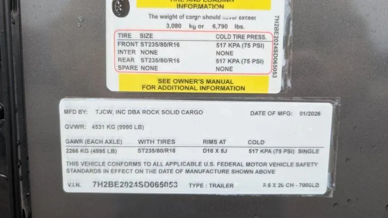 new Cargo (Enclosed) Trailers Rock Solid Cargo  for sale, in Clearwater, MN Thumbnail 20