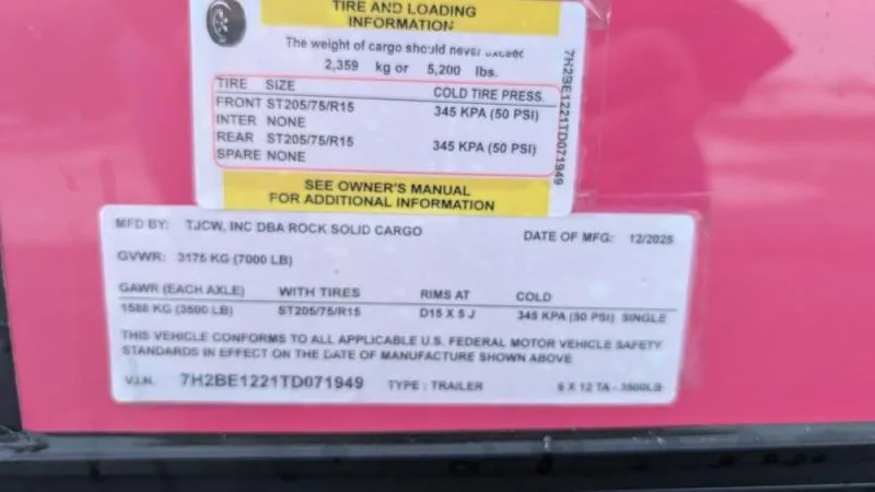 new Cargo (Enclosed) Trailers Rock Solid Cargo  for sale, in Clearwater, MN Thumbnail 10