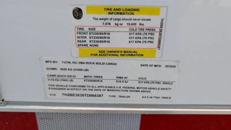 new Car Haulers / Racing Trailers Rock Solid Cargo  for sale, in Clearwater, MN Thumbnail 15