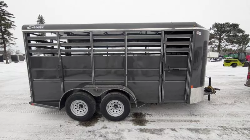 2026 Delta Trailers 6 X 16 Stock / Stock Combo Trailer