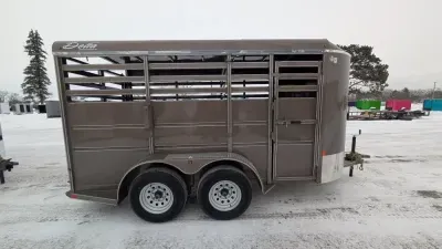 2026 Delta Trailers 6 X 14 Stock / Stock Combo Trailer