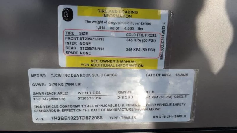 new Cargo (Enclosed) Trailers Rock Solid Cargo  for sale, in Clearwater, MN Thumbnail 7