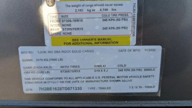 new Cargo (Enclosed) Trailers Rock Solid Cargo  for sale, in Clearwater, MN Thumbnail 11