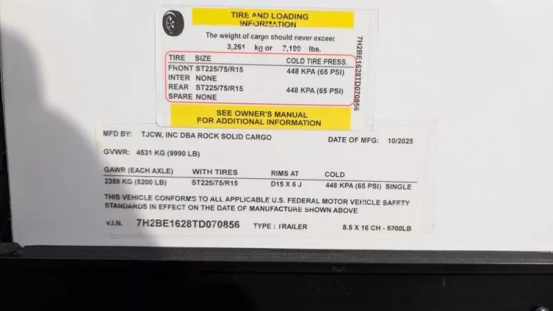 new Cargo (Enclosed) Trailers Rock Solid Cargo  for sale, in Clearwater, MN Thumbnail 13