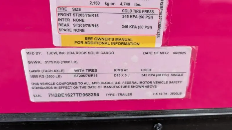 new Cargo (Enclosed) Trailers Rock Solid Cargo  for sale, in Clearwater, MN Thumbnail 11