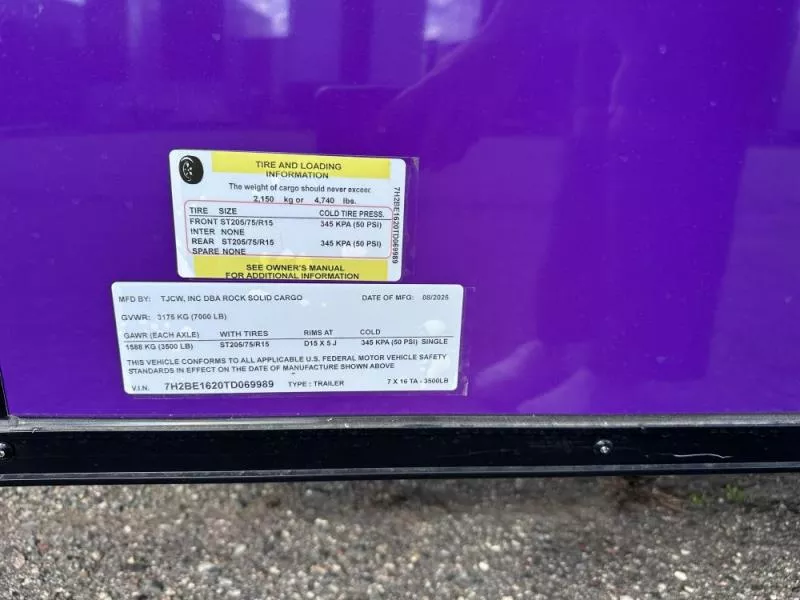 new Cargo (Enclosed) Trailers Rock Solid Cargo  for sale, in Clearwater, MN Thumbnail 13