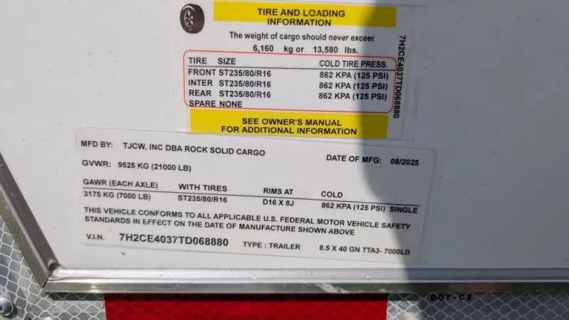 new Cargo (Enclosed) Trailers Rock Solid Cargo  for sale, in Clearwater, MN Thumbnail 12