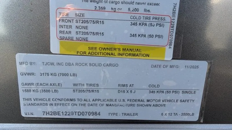 new Cargo (Enclosed) Trailers Rock Solid Cargo  for sale, in Clearwater, MN Thumbnail 11