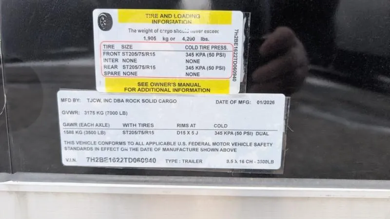 new Cargo (Enclosed) Trailers Rock Solid Cargo  for sale, in Clearwater, MN Thumbnail 11