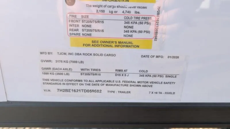 new Cargo (Enclosed) Trailers Rock Solid Cargo  for sale, in Clearwater, MN Thumbnail 11