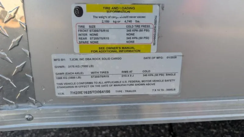 new Cargo (Enclosed) Trailers Rock Solid Cargo  for sale, in Clearwater, MN Thumbnail 11